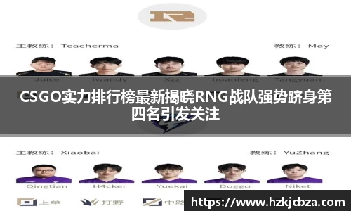 CSGO实力排行榜最新揭晓RNG战队强势跻身第四名引发关注